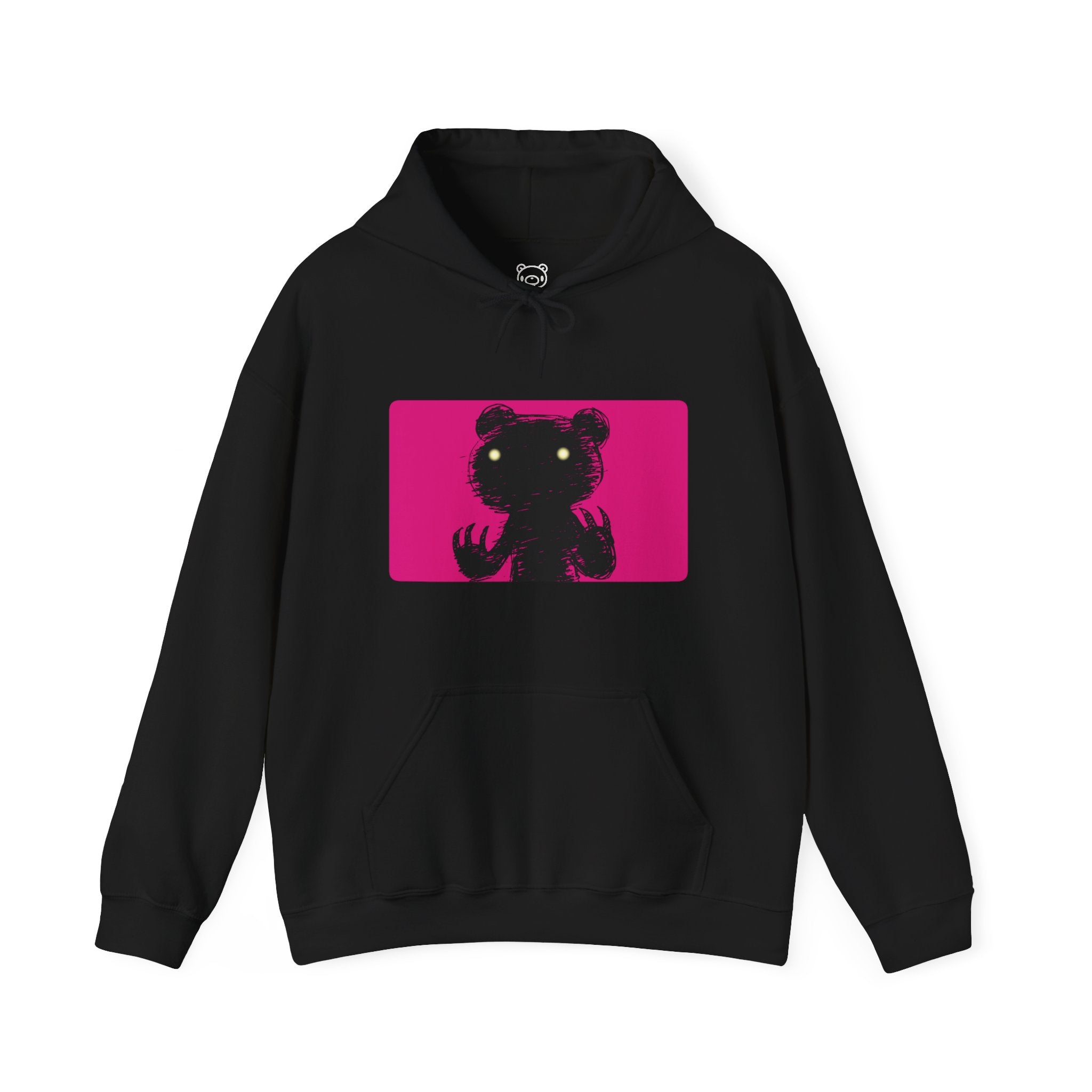 Pink Block Abstraction Gloomy Bear Hoodie